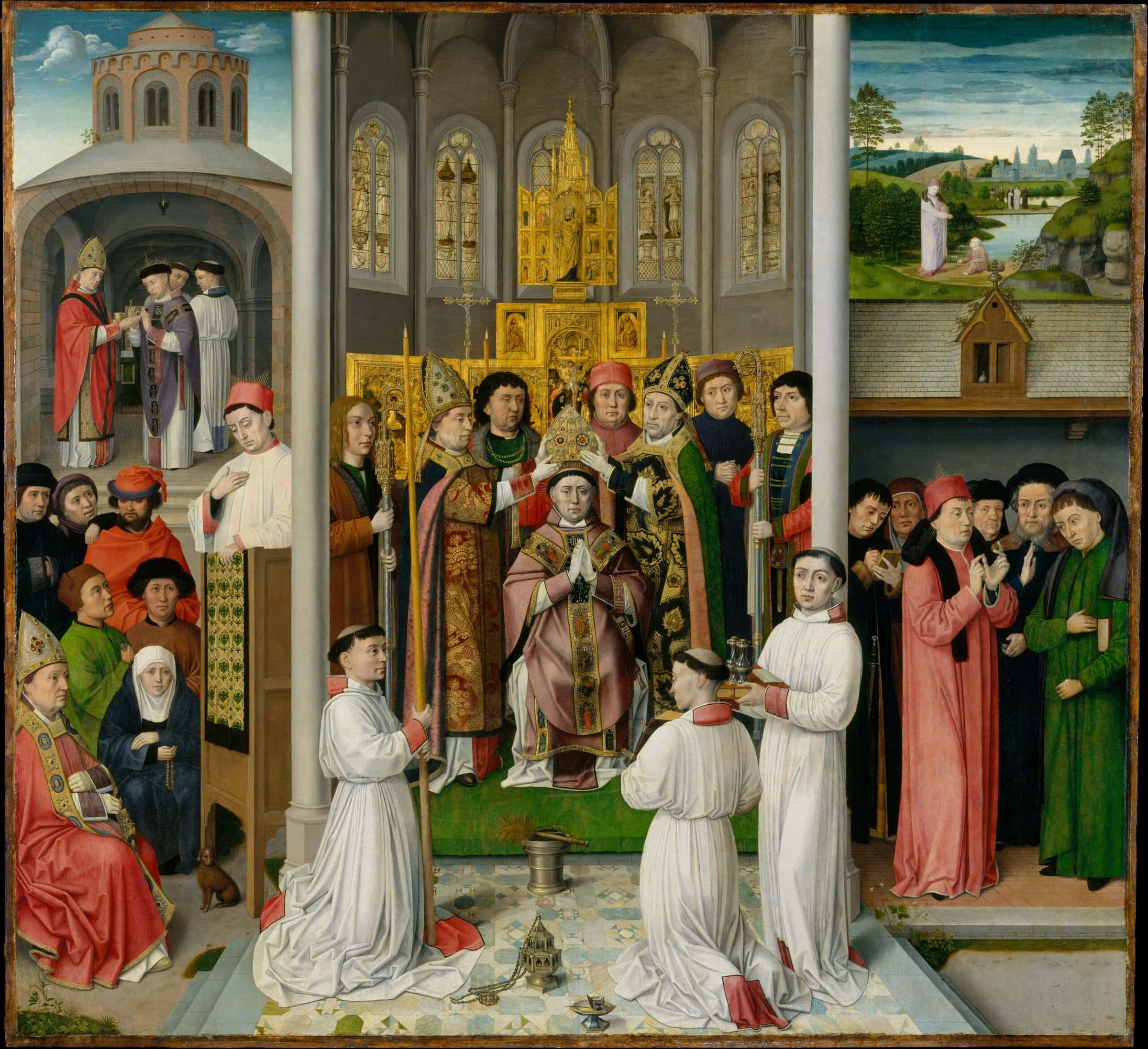 Scenes from the Life of Saint Augustine of Hippo, ca. 1490, Master of Saint Augustine, Netherlandish. The Cloisters Collection, 1961. 61.199. Metropolitan Museum of Art.