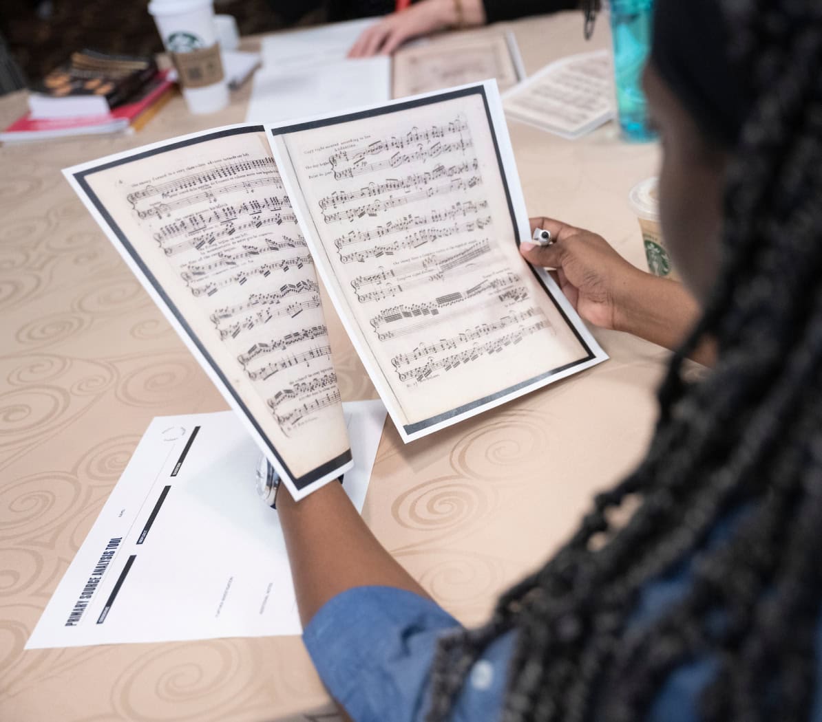 Woman Reviewing Primary Sources